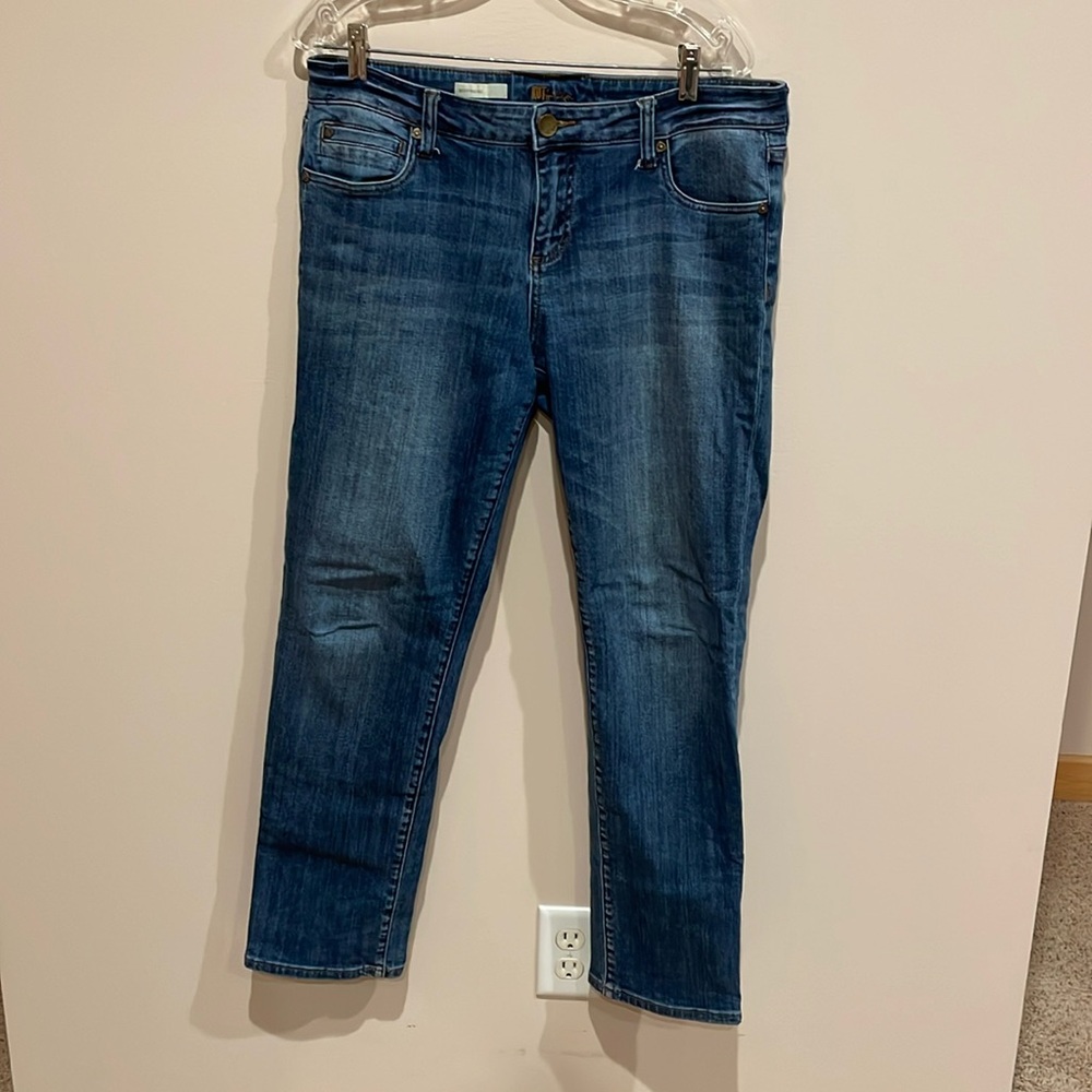 Kut from the Kloth Boyfriend Jeans - Size 12.  Inseam is 30”.